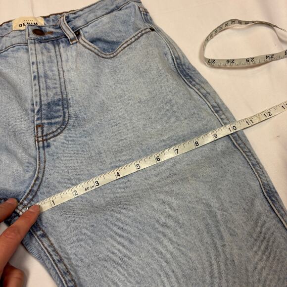 Sezane Denim Brut Sexy Jeans Women's 38 US 6 Mid Rise Tapered Straight - Picture 8 of 13